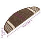 Trapmatten 15 St Zelfklevend 65X25 Cm Donkerbruin