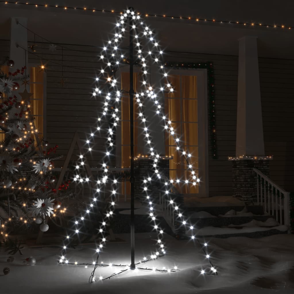 Kegelkerstboom 200 Led's Binnen En Buiten 98X150 Cm