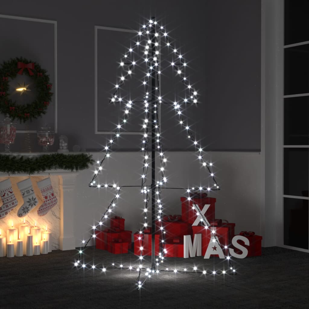 Kegelkerstboom 200 Led's Binnen En Buiten 98X150 Cm