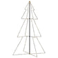 Kegelkerstboom 240 Led's Binnen En Buiten 118X180 Cm