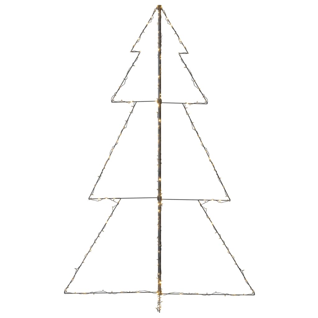 Kegelkerstboom 240 Led's Binnen En Buiten 118X180 Cm