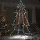 Kegelkerstboom 240 Led's Binnen En Buiten 118X180 Cm