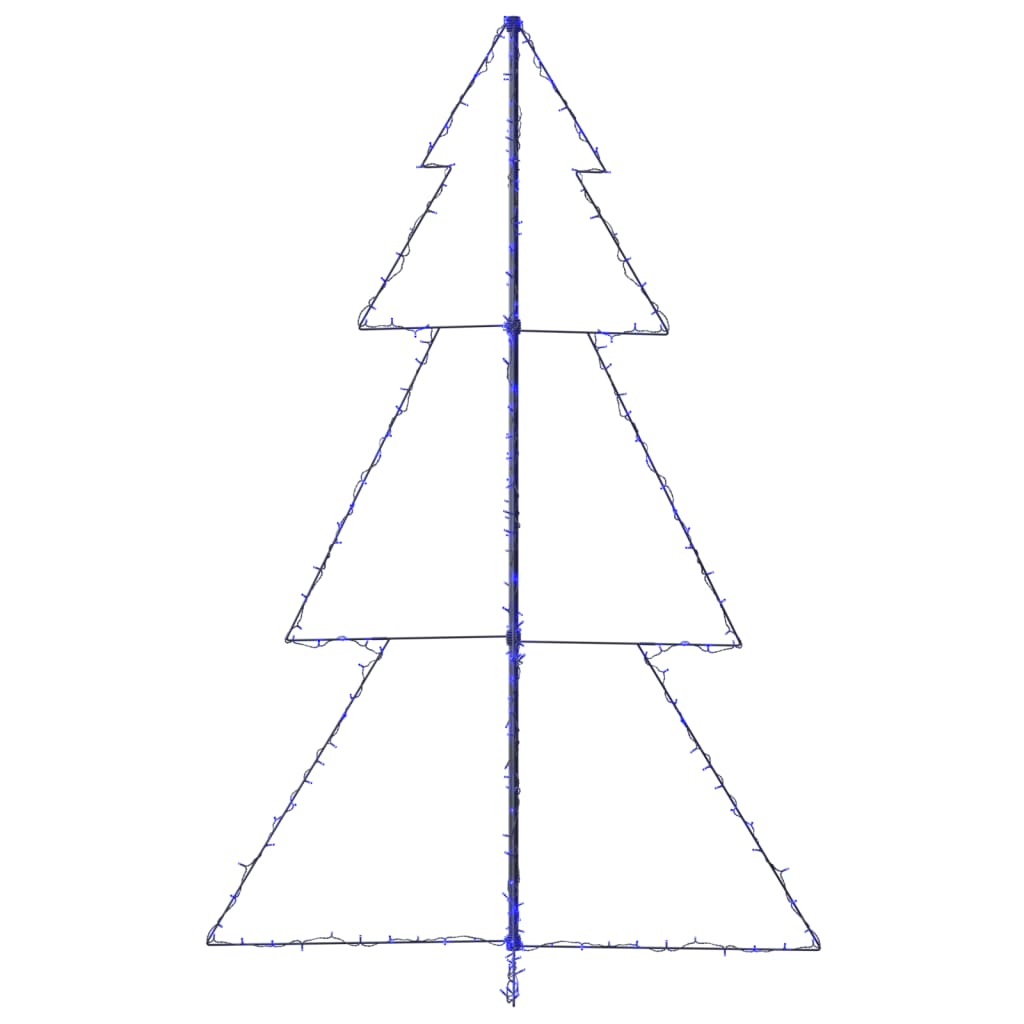 Kegelkerstboom 240 Led's Binnen En Buiten 118X180 Cm