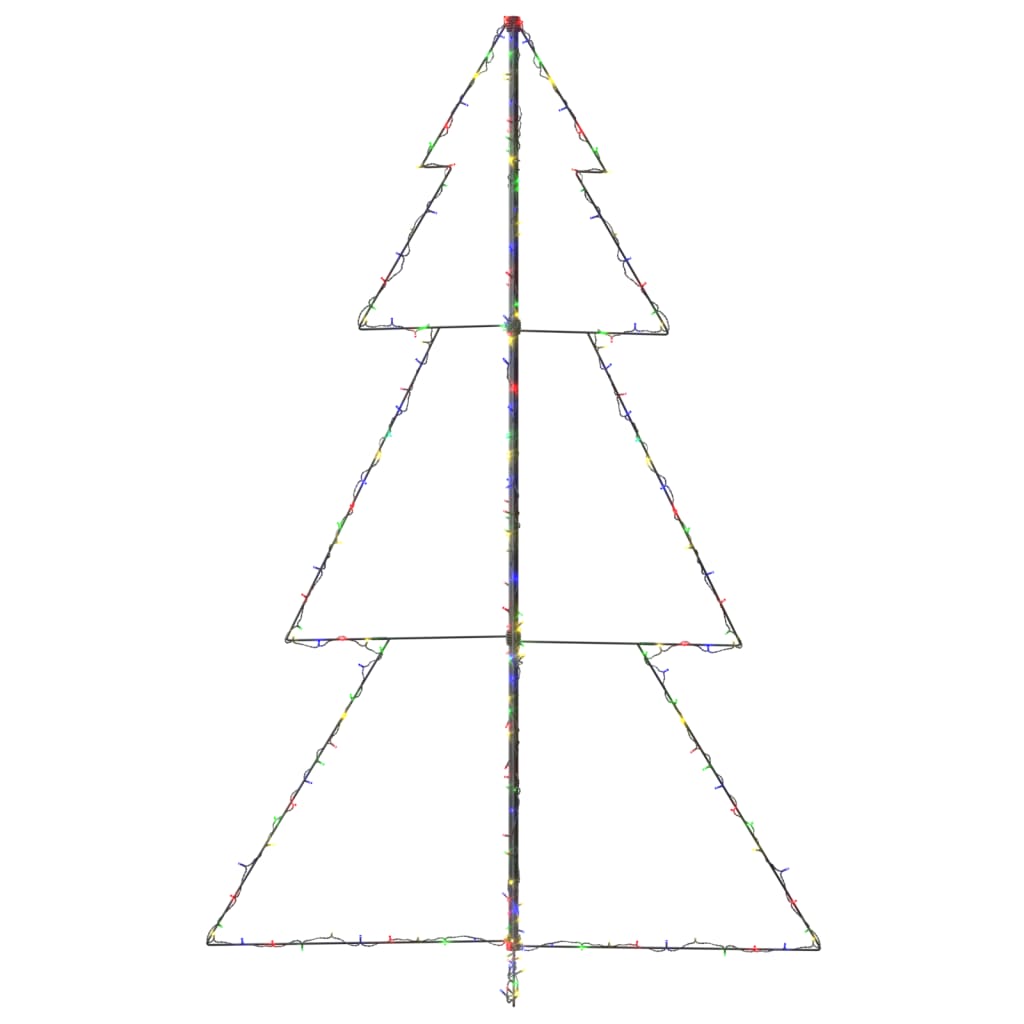 Kegelkerstboom 240 Led's Binnen En Buiten 118X180 Cm