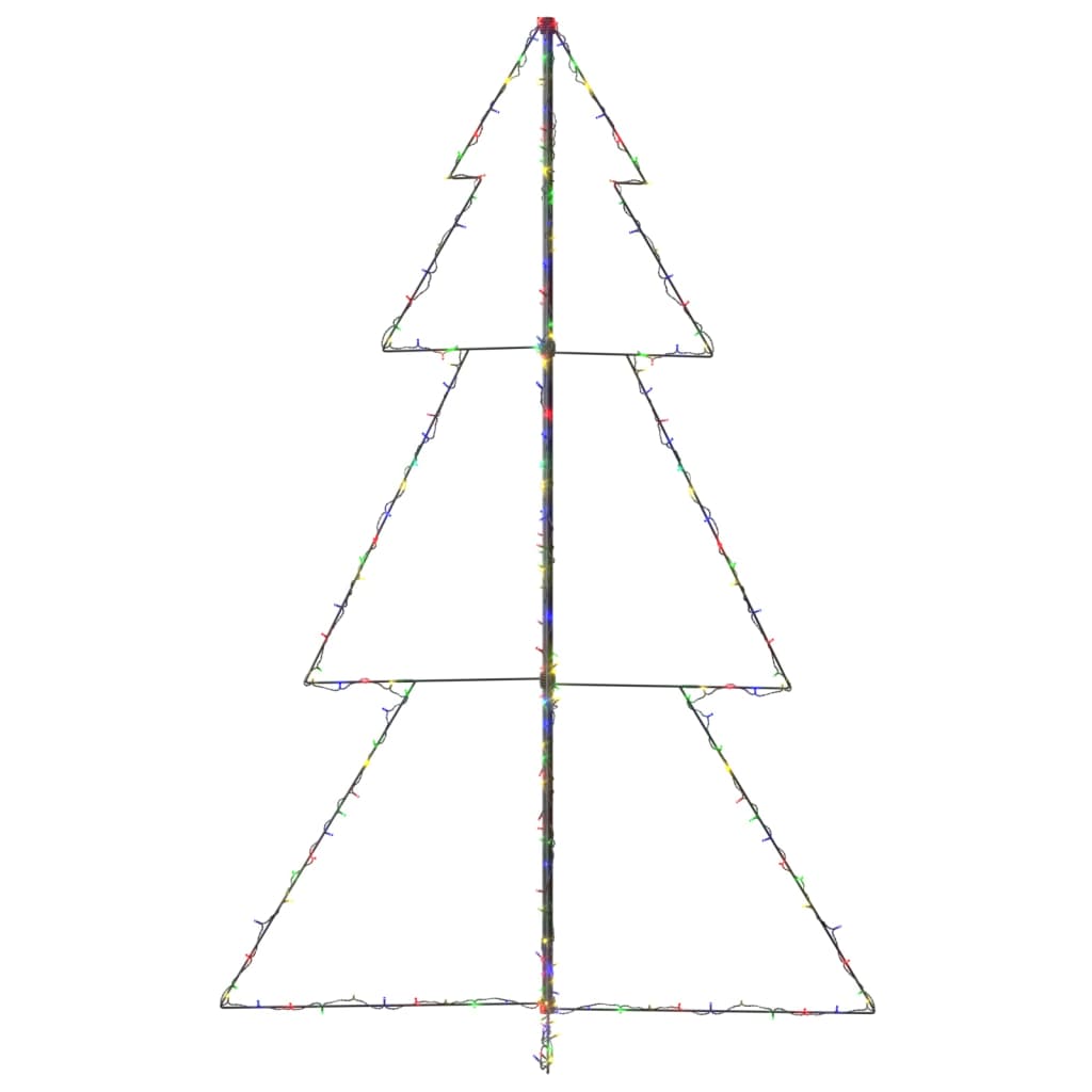 Kegelkerstboom 240 Led's Binnen En Buiten 118X180 Cm