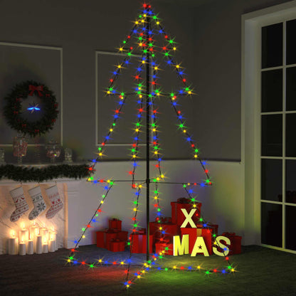 Kegelkerstboom 240 Led's Binnen En Buiten 118X180 Cm