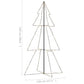 Kegelkerstboom 300 Led's Binnen En Buiten 120X220 Cm