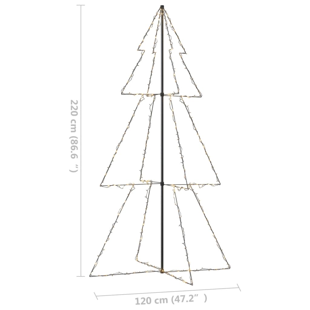 Kegelkerstboom 300 Led's Binnen En Buiten 120X220 Cm