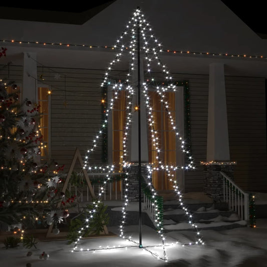Kegelkerstboom 300 Led's Binnen En Buiten 120X220 Cm