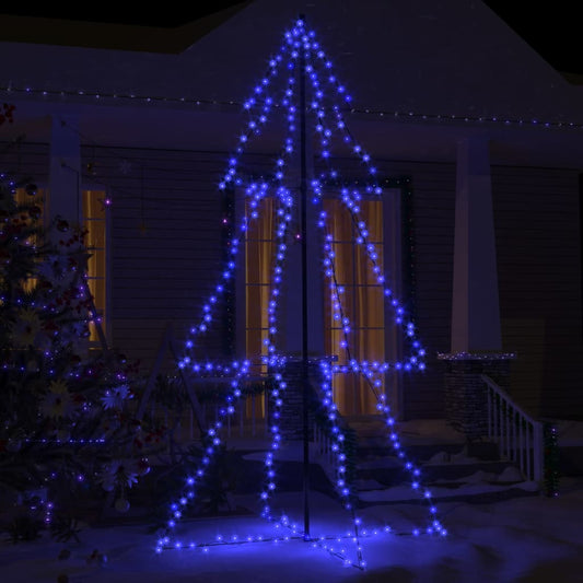 Kegelkerstboom 300 Led's Binnen En Buiten 120X220 Cm