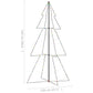 Kegelkerstboom 300 Led's Binnen En Buiten 120X220 Cm