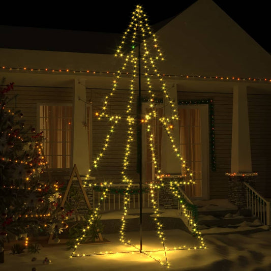 Kegelkerstboom 360 Led's Binnen En Buiten 143X250 Cm
