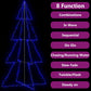 Kegelkerstboom 360 Led's Binnen En Buiten 143X250 Cm
