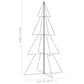 Kegelkerstboom 360 Led's Binnen En Buiten 143X250 Cm