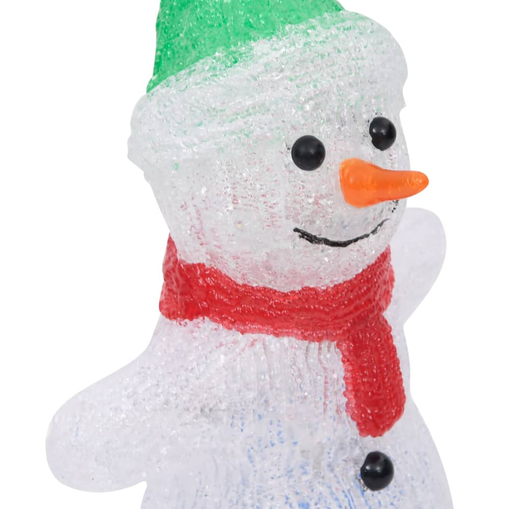 3-Delige Kerstfigurenset Led Binnen En Buiten Acryl