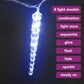 Kerstverlichting Ijspegel Met 40 Led's Acryl Blauw