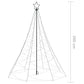 Kerstboom Met Metalen Paal En 500 Led's 3 M Meerkleurig