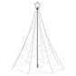Kerstboom Met Metalen Paal En 1400 Led's 5 M Warmwit