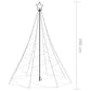 Kerstboom Met Metalen Paal En 1400 Led's 5 M Blauw