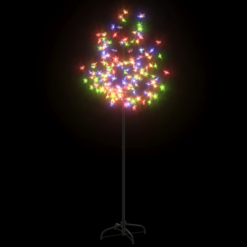 Kerstboom Met 120 Led's Meerkleurig Licht Kersenbloesem 150 Cm
