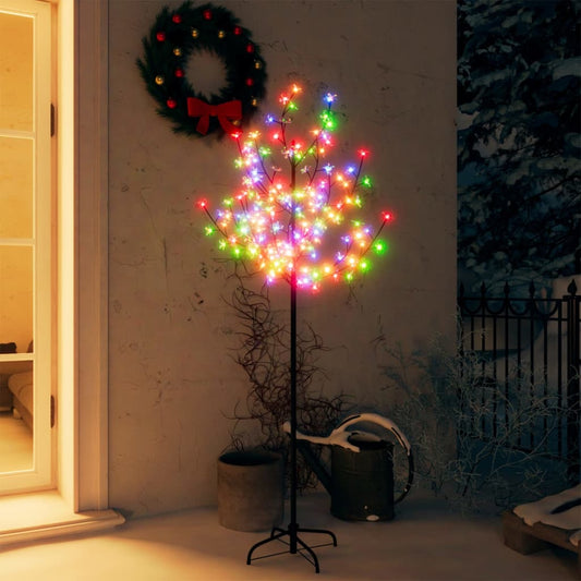 Kerstboom Met 120 Led's Meerkleurig Licht Kersenbloesem 150 Cm
