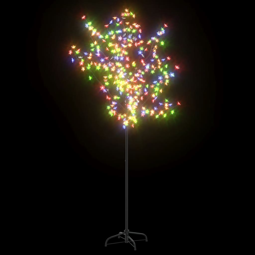 Kerstboom Met 200 Led's Meerkleurig Licht Kersenbloesem 180 Cm