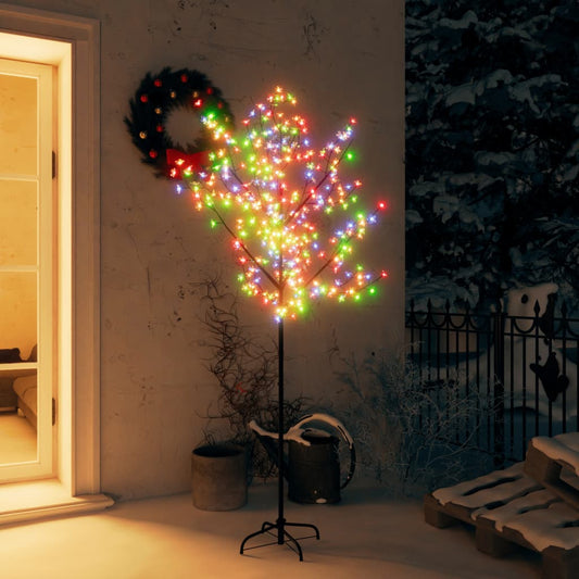 Kerstboom Met 200 Led's Meerkleurig Licht Kersenbloesem 180 Cm