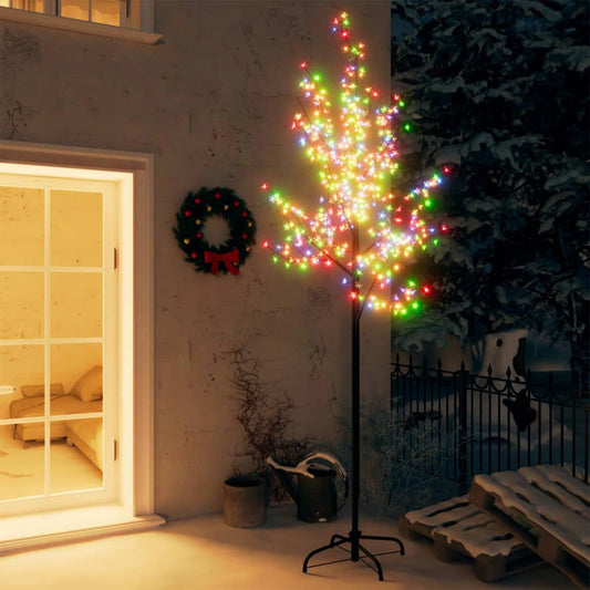 Kerstboom 220 Led's Meerkleurig Licht Kersenbloesem 220 Cm