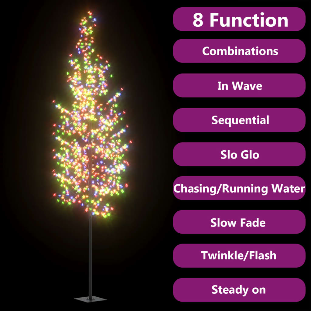 Kerstboom Met 1200 Led's Meerkleurig Licht Kersenbloesem 400 Cm