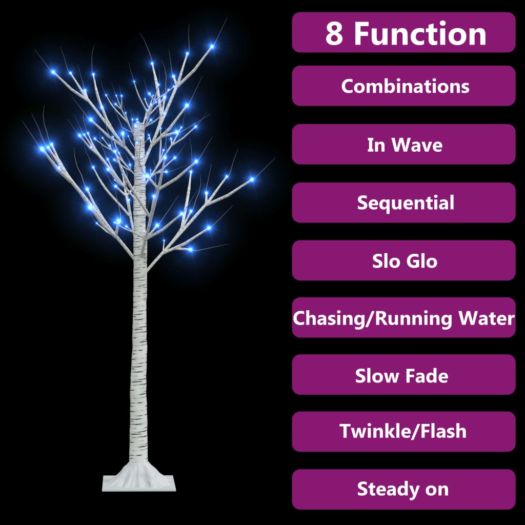 Kerstboom Wilg Met 120 Led's Binnen En Buiten 1,2 M Blauw