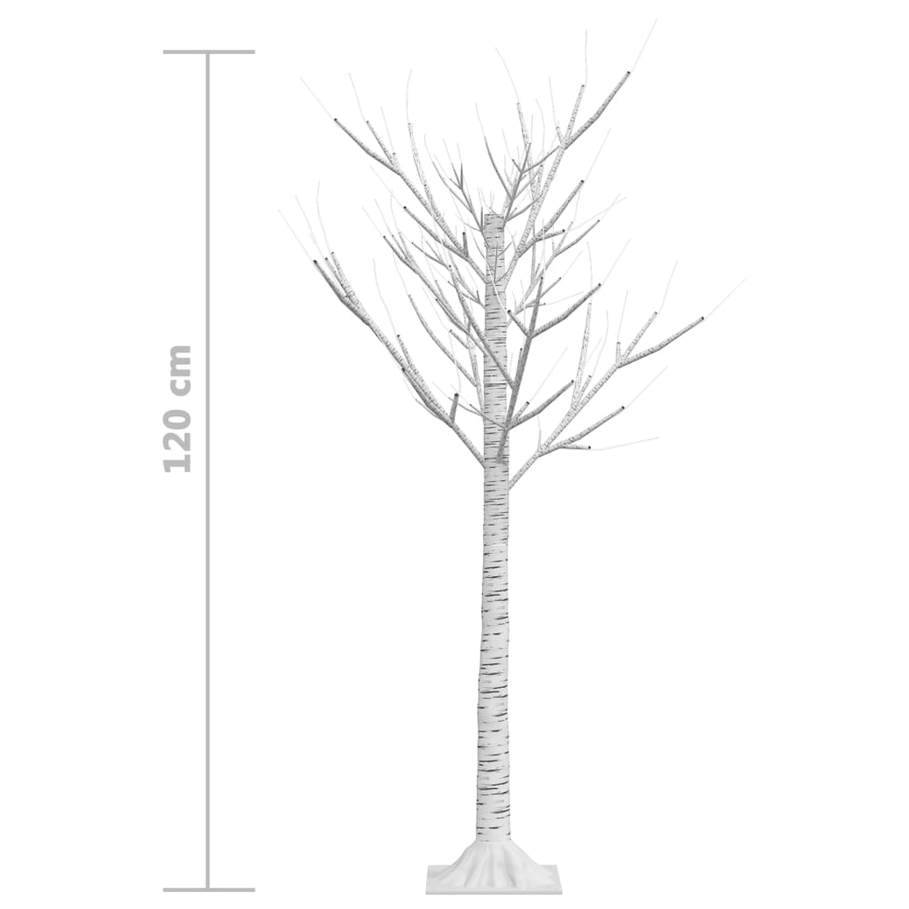 Kerstboom Wilg Met 120 Led's Binnen En Buiten 1,2 M Blauw