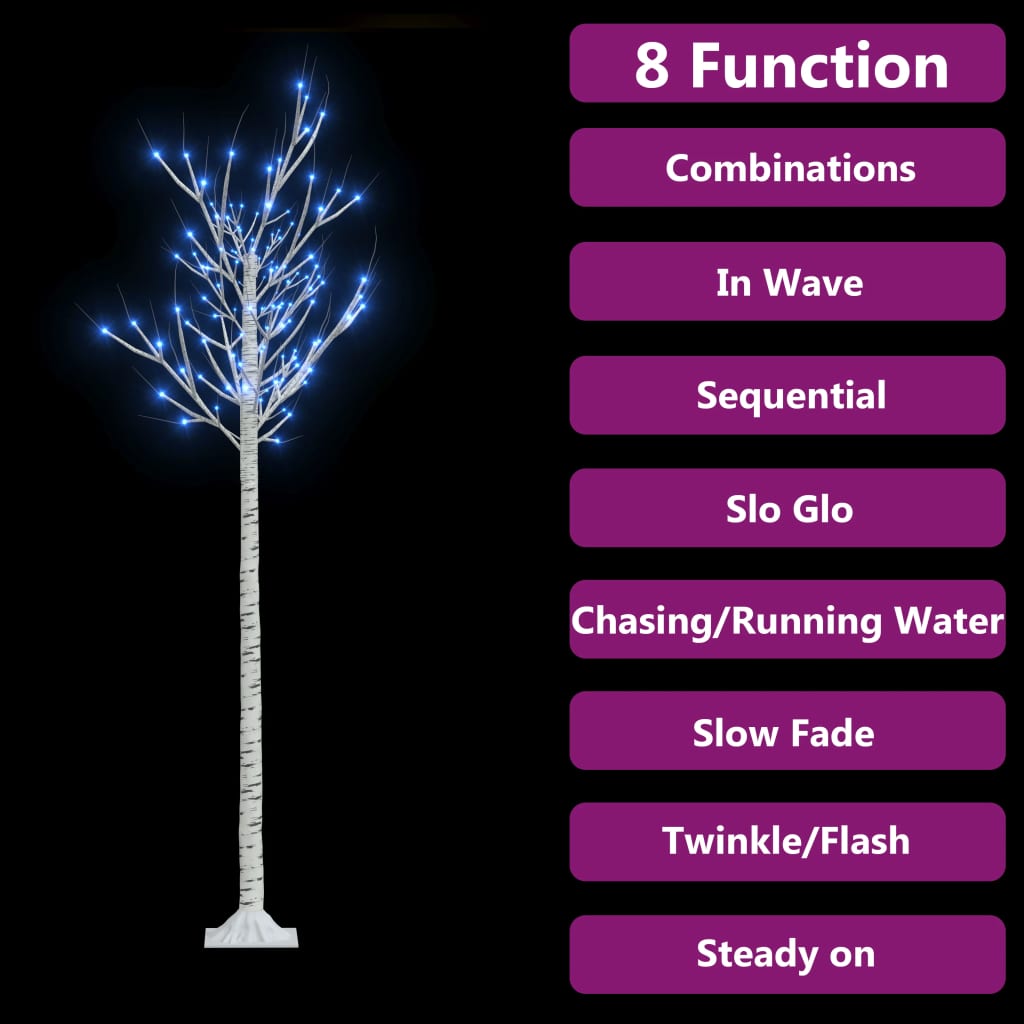 Kerstboom Wilg Met 180 Led's Binnen En Buiten 1,8 M Blauw