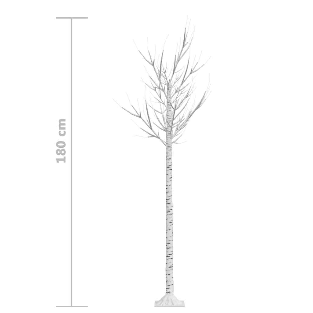 Kerstboom Wilg Met 180 Led's Binnen En Buiten 1,8 M Blauw
