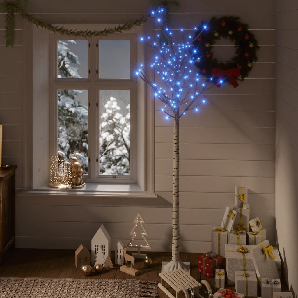 Kerstboom Wilg Met 180 Led's Binnen En Buiten 1,8 M Blauw