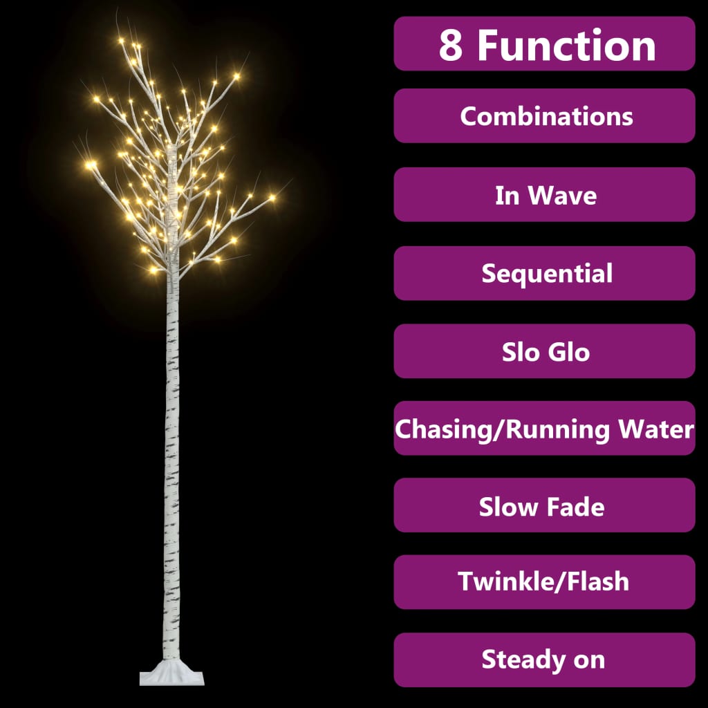 Kerstboom Wilg Met 200 Led's Binnen En Buiten 2,2 M Warmwit