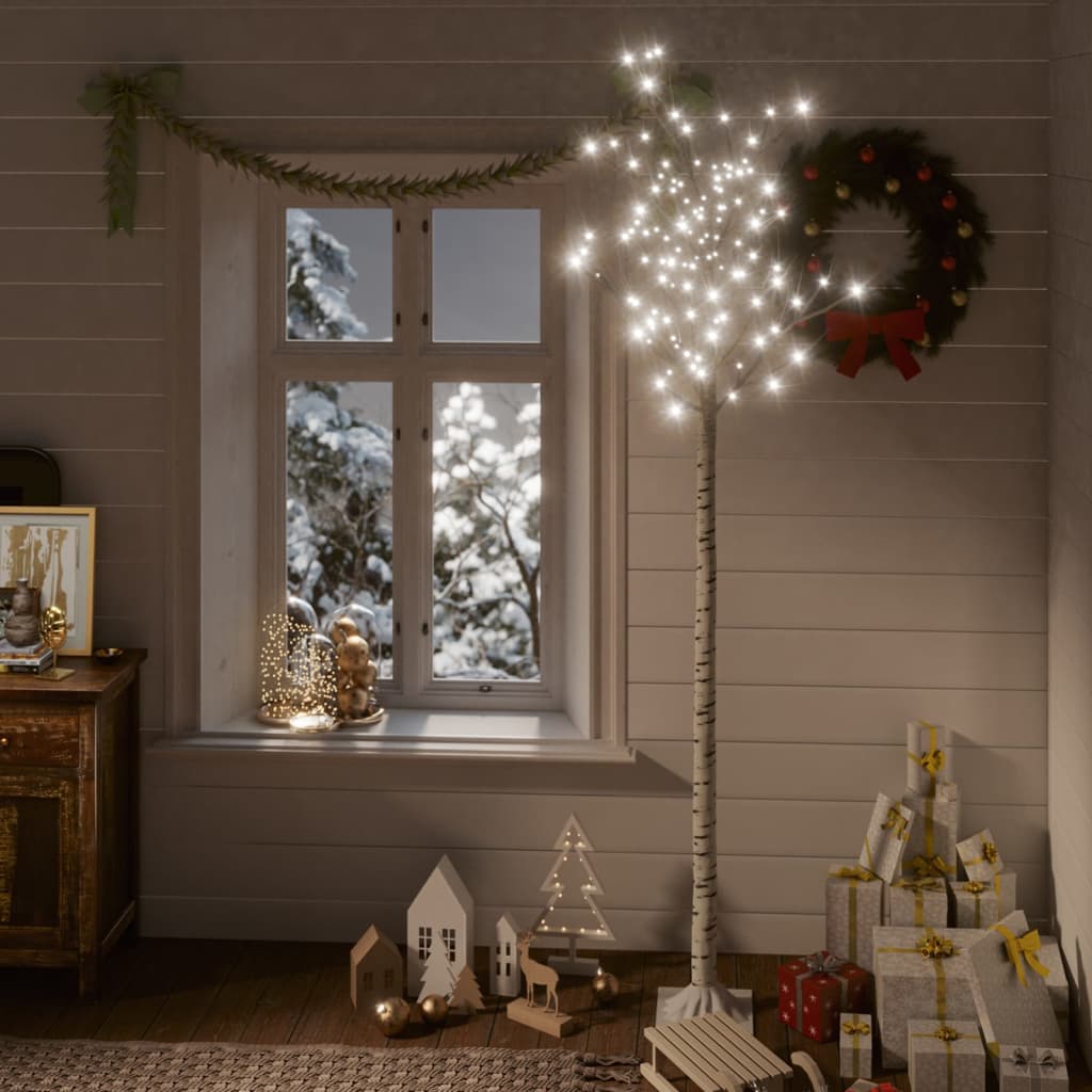 Kerstboom Wilg Met 200 Led's Binnen En Buiten 2,2 M Koudwit