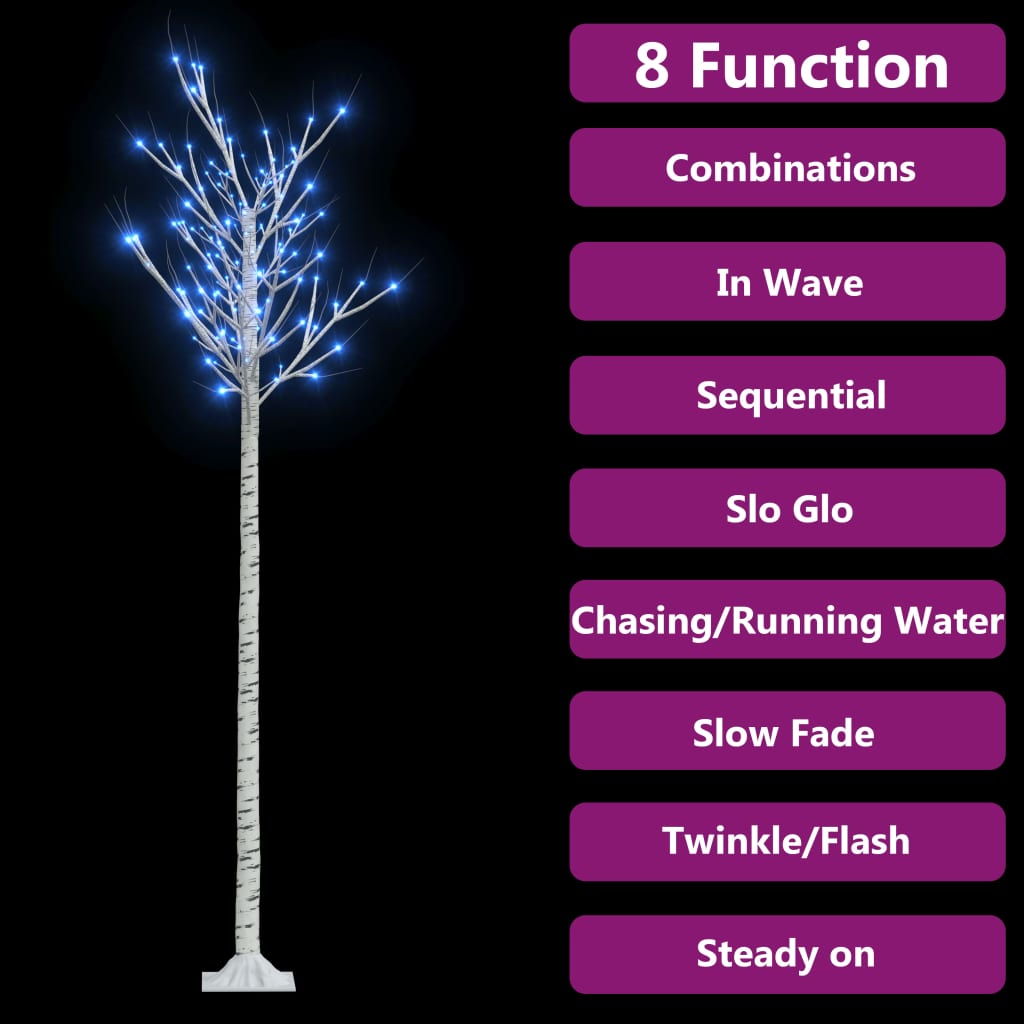 Kerstboom Wilg Met 200 Led's Binnen En Buiten 2,2 M Blauw