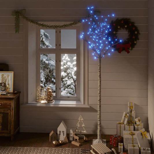 Kerstboom Wilg Met 200 Led's Binnen En Buiten 2,2 M Blauw