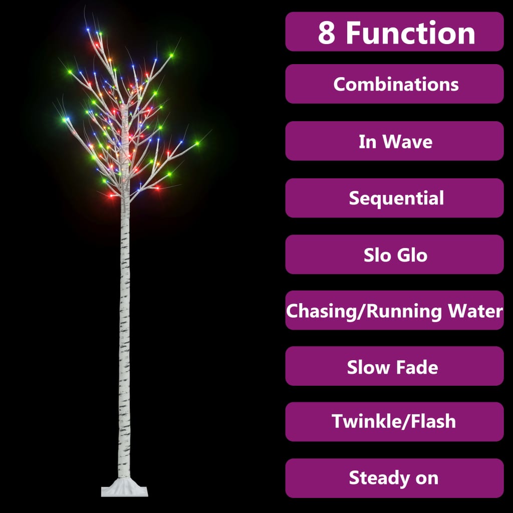 Kerstboom Wilg Met 200 Led's Binnen En Buiten 2,2 M Meerkleurig