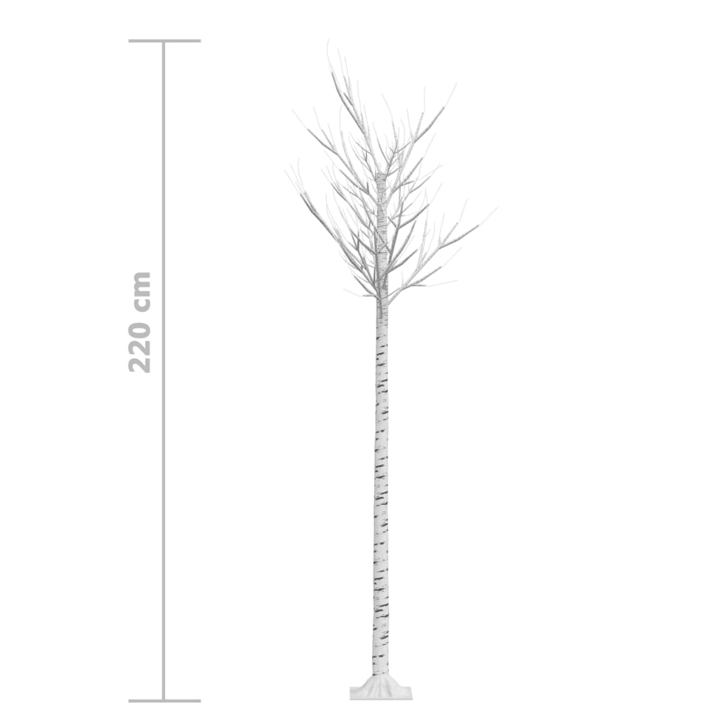 Kerstboom Wilg Met 200 Led's Binnen En Buiten 2,2 M Meerkleurig