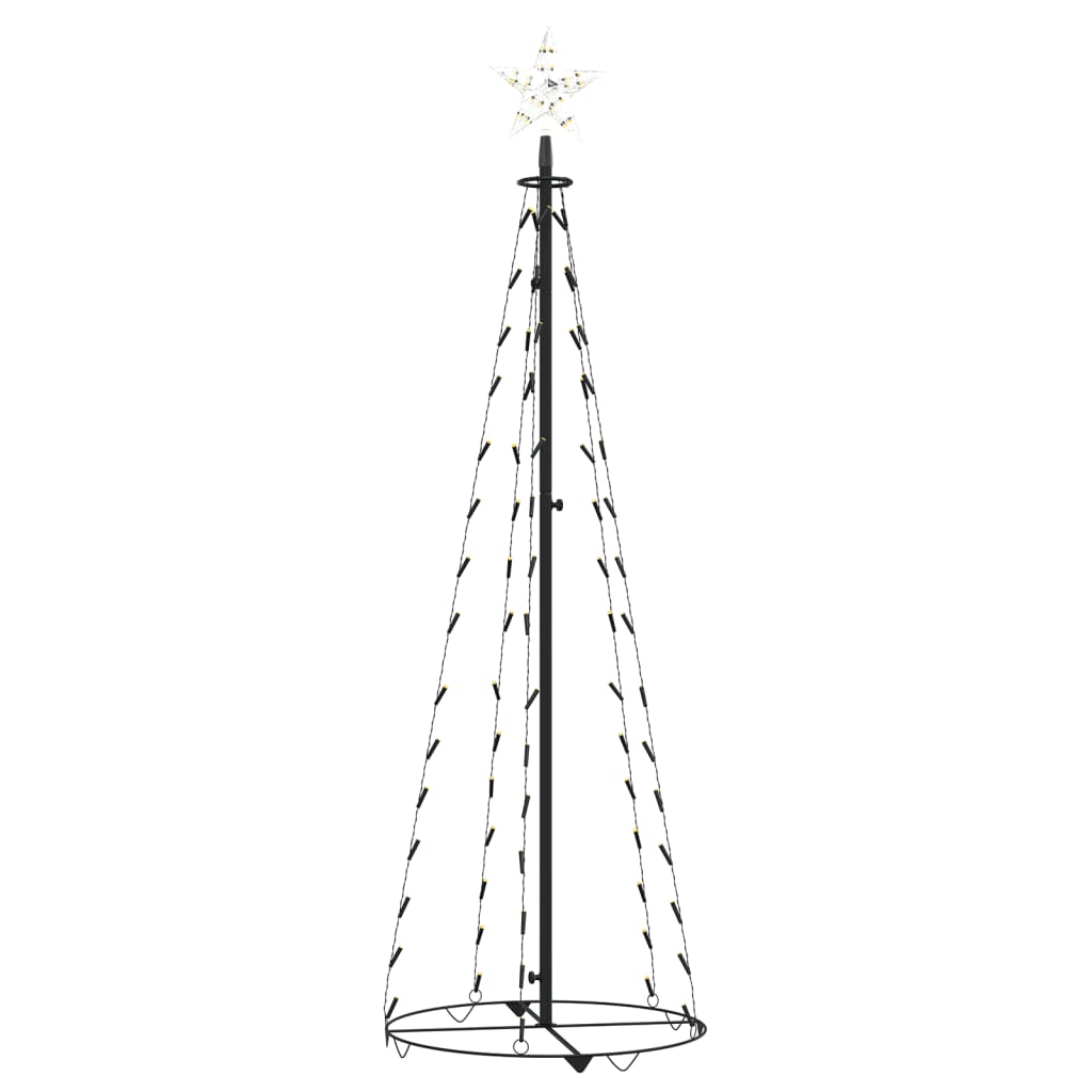 Kegelkerstboom 70 Led's 50X120 Cm Warmwit