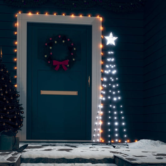 Kegelkerstboom 70 Led's 50X120 Cm Koudwit