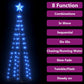Kegelkerstboom 70 Led's 50X120 Cm Blauw
