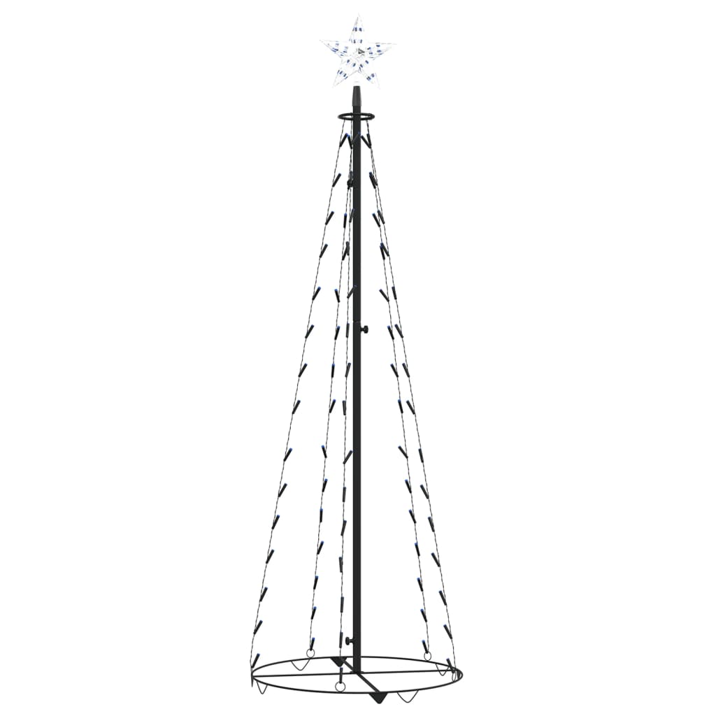 Kegelkerstboom 70 Led's 50X120 Cm Blauw