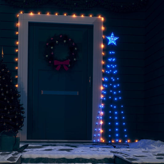 Kegelkerstboom 70 Led's 50X120 Cm Blauw