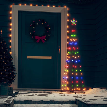 Kegelkerstboom 70 Led's 50X120 Cm Meerkleurig