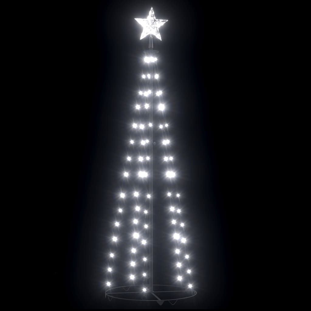 Kegelkerstboom 84 Led's 50X150 Cm Koudwit
