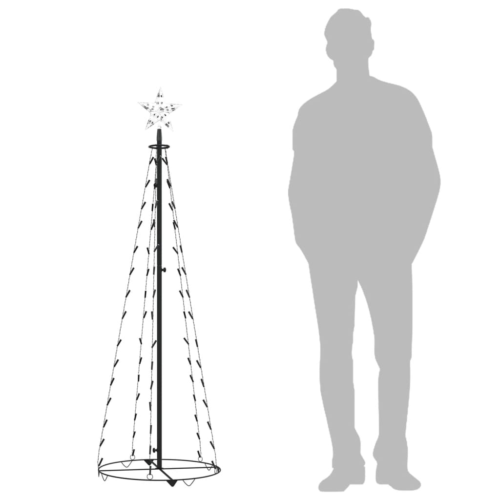 Kegelkerstboom 84 Led's 50X150 Cm Koudwit
