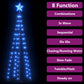 Kegelkerstboom 84 Led's 50X150 Cm Blauw