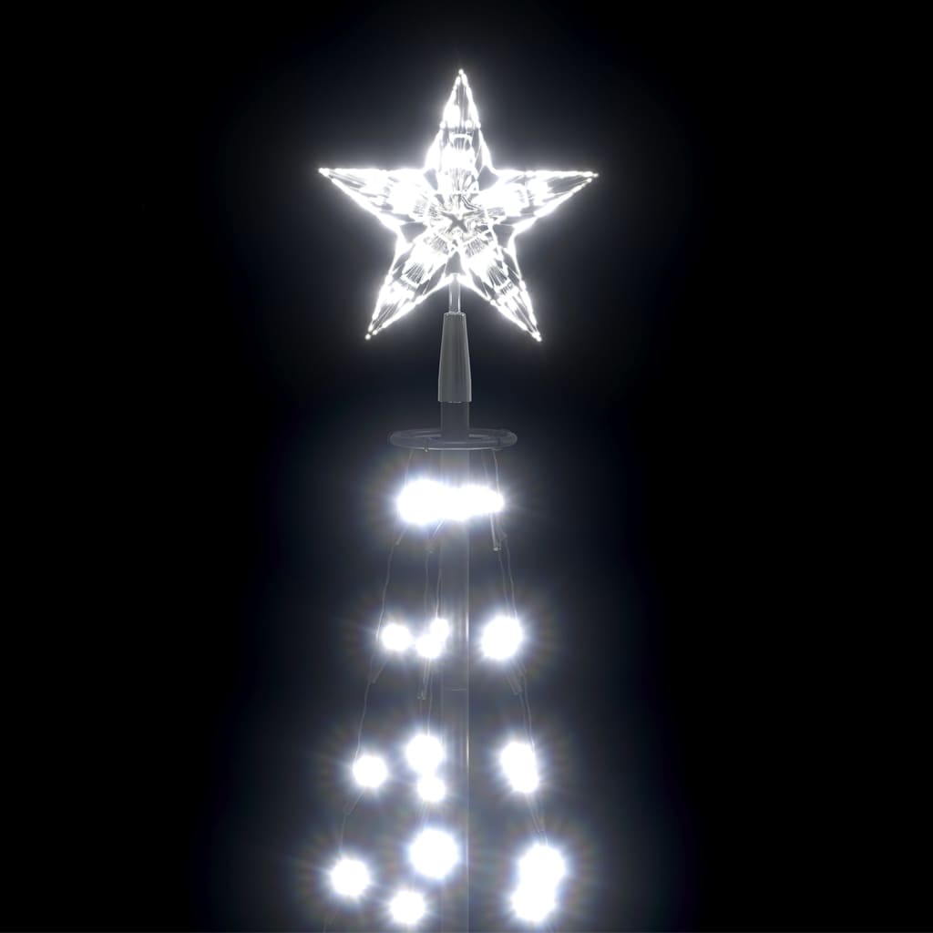 Kegelkerstboom 100 Led's 70X180 Cm Koudwit